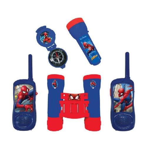 Talkie-walkie Jouet Kit d'aventurier Spider-Man - Talkie-Walkies. jumelles. lampe torche et boussole