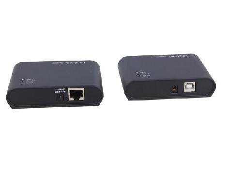 Cable - Connectique Pour Peripherique Kit d'extension USB 2.0 avec concentrateur a 4 ports Jusqu'a 50M - Noir