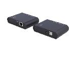 Cable - Connectique Pour Peripherique Kit d'extension USB 2.0 avec concentrateur a 4 ports Jusqu'a 50M - Noir