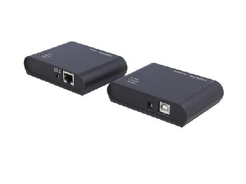 Cable - Connectique Pour Peripherique Kit d'extension USB 2.0 avec concentrateur a 4 ports Jusqu'a 50M - Noir