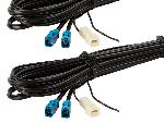 Adaptateurs Antenne Kit de cable antenne Fakra-f->2xFakra-f- GSM UMTS LTE 5G GPS