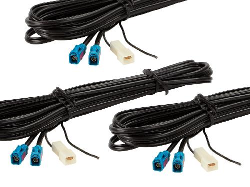 Adaptateurs Antenne Kit de cable antenne Fakra-f->3xFakra-f- pour WiFi GSM LTE 5G GPS