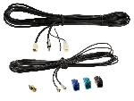 Adaptateurs Antenne Kit de Cable Antenne Fakra-f- > DIN-m- SMB-f- SMA-m- FM DAB+