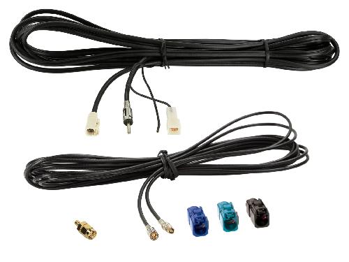 Adaptateurs Antenne Kit de Cable Antenne Fakra-f- > DIN-m- SMB-f- SMA-m- FM DAB+