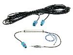 Adaptateurs Antenne Kit de cable antenne Fakra M vers DIN M - FM