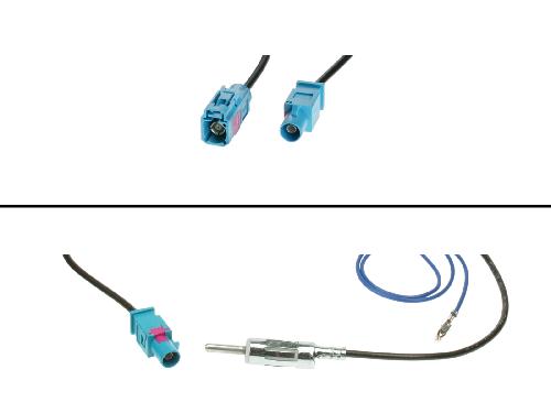 Adaptateurs Antenne Kit de cable antenne Fakra M vers DIN M - FM