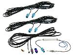 Adaptateurs Antenne Kit de cables antenne Fakra-m->DIN-m- SMB-F- SMA-m- Fakra-f-