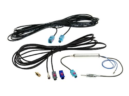 Adaptateurs Antenne Kit de cables antenne Fakra-m->DIN-m- SMB-F- SMA-m- FM DAB+