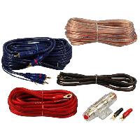 Kit de cables Kit pour amplificateur 40A Alim 10mm2 + Audio 2x1.5mm2