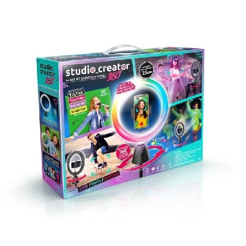 Jeu De Mode - Couture - Stylisme Kit de création vidéo avec rotation 360° et anneau lumineux LED multicolore - Canal Toys
