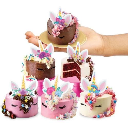 Jeu De Cuisine Creative - Jeu Culinaire Kit de cuisine - GOLIATH - Mini Chef Tasty Tinies Unicorn Party Pack - Ingrédients pré-dosés des 6 ans