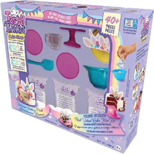 Jeu De Cuisine Creative - Jeu Culinaire Kit de cuisine - GOLIATH - Mini Chef Tasty Tinies Unicorn Party Pack - Ingrédients pré-dosés des 6 ans