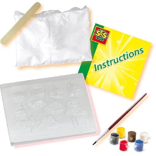 Jeu De Peinture Kit de moulage et peinture - SES CREATIVE - Animaux de la foret - Plastique recyclé - a partir de 5 ans - Mixte