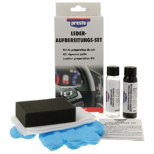Shampoing Et Produit Nettoyant Interieur Kit De Preparation Du Cuir 500Ml Presto