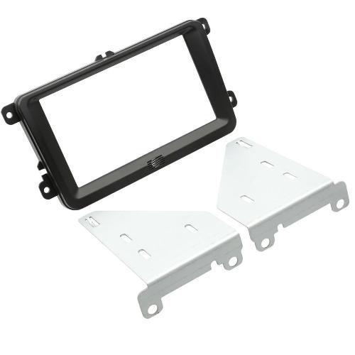 Supports Autoradio de Roger KIT Facade 2851B compatible avec Seat Skoda Volkswagen - noir