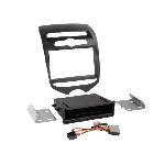 Kit Facade 2DIN compatible avec Hyundai ix20 ap10 Vide poche Induction Qi Noir mat - climatisation manuelle Kit Facade 2DIN compatible avec Hyundai ix20 ap10 Vide poche Induction Qi Noir mat - climatisation manuelle