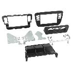 Kit Facade 2DIN compatible avec Seat Mii Skoda Citigo VW Up ap11 - Noir Vide poche Clim manuelle