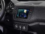 Facade autoradio Seat Kit Facade 2DIN compatible avec Seat Mii Skoda Citigo VW Up ap11 - Noir Vide poche Clim manuelle