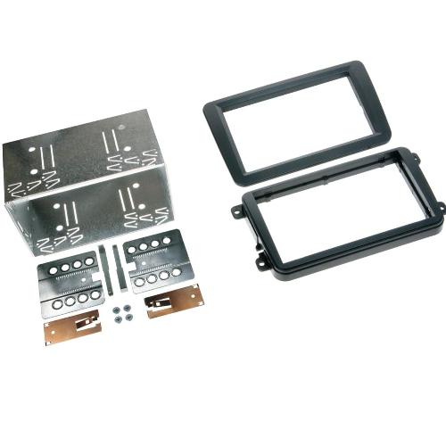 Facade autoradio VW Kit facade ADNAuto-Radio FA145C compatible avec Seat Skoda VW - Noir - 2DIN - voir liste