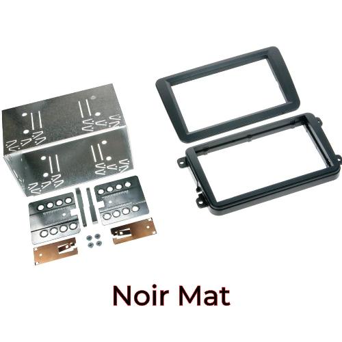 Facade autoradio VW Kit facade ADNAuto-Radio FA145C compatible avec Seat Skoda VW - Noir - 2DIN - voir liste