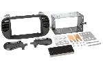 Supports Autoradio de Roger Kit Facade autoradio 2DIN compatible avec Fiat 500-500 C ap07 Noir