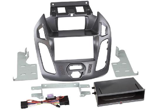 Facade autoradio Ford Kit Facade autoradio 2DIN compatible avec Ford Transit Connect ap13 Avec afficheur - Vide poche Induction Qi Pegasus