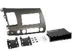 Supports Autoradio de Roger Kit Facade autoradio 2DIN compatible avec Honda Civic Hybrid ap06 Avec vide poche Anthracite