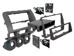 Supports Autoradio de Roger Kit Facade autoradio 2DIN compatible avec Honda Fit 06-07 Avec vide poche Noir