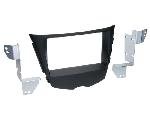 Supports Autoradio de Roger Kit Facade autoradio 2DIN compatible avec Hyundai Veloster FS ap11 Noir