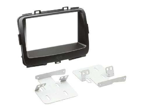 Supports Autoradio de Roger Kit Facade autoradio 2DIN compatible avec Kia Carens ap13 Noir