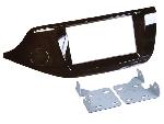 Supports Autoradio de Roger Kit Facade autoradio 2DIN compatible avec Kia Ceed ap12 Marron brillant