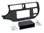 Supports Autoradio de Roger Kit Facade autoradio 2DIN compatible avec Kia Rio 11-15 Avec vide poche noir
