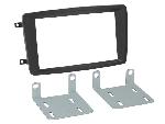 Supports Autoradio de Roger Kit Facade autoradio 2DIN compatible avec Mercedes CLK classe C Vito Viano ap00 Noir