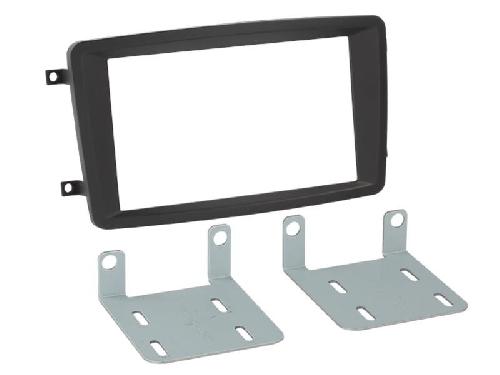 Supports Autoradio de Roger Kit Facade autoradio 2DIN compatible avec Mercedes CLK classe C Vito Viano ap00 Noir