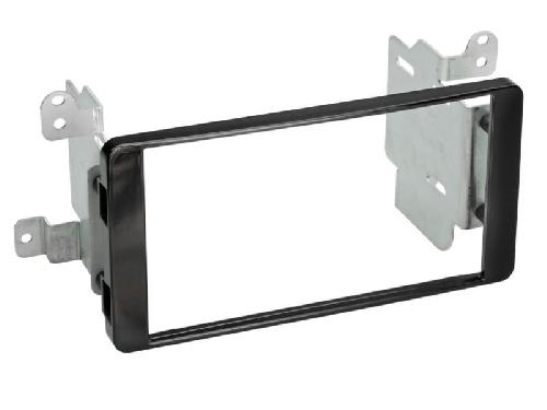 Supports Autoradio de Roger Kit Facade autoradio 2DIN compatible avec Mitsubishi Outlander ap12 Noir brillant