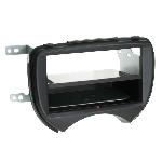 Kit Facade autoradio 2DIN compatible avec Nissan Micra 11-13 Avec vide poche Induction Qi Noir