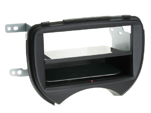 Facade autoradio Nissan Kit Facade autoradio 2DIN compatible avec Nissan Micra 11-13 Avec vide poche Induction Qi Noir