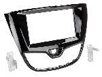 Supports Autoradio de Roger Kit Facade autoradio 2DIN compatible avec Opel Karl ap15 Noir brillant