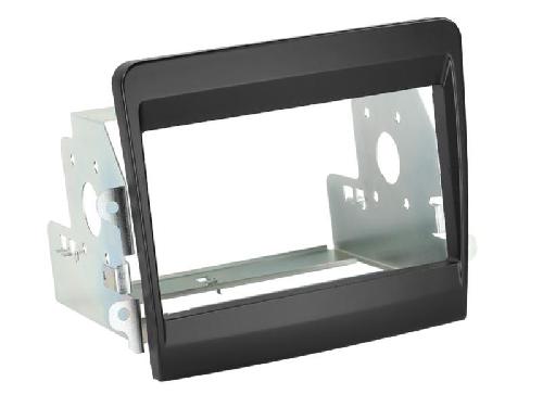 Supports Autoradio de Roger Kit Facade autoradio 2DIN compatible avec Porsche 12-16 Noir