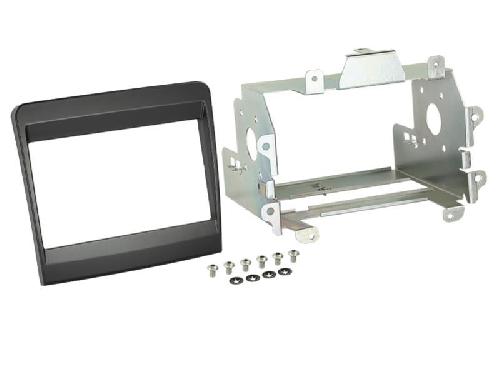 Supports Autoradio de Roger Kit Facade autoradio 2DIN compatible avec Porsche 12-16 Noir