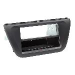 Kit Facade autoradio 2DIN compatible avec Suzuki SX-4 ap13 Vide poche - Induction Qi Noir
