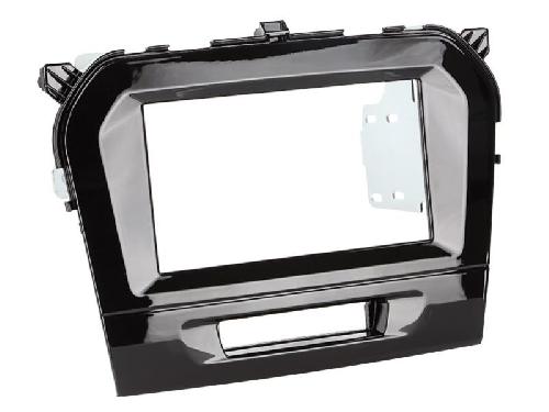 Facade autoradio Suzuki Kit Facade autoradio 2DIN compatible avec Suzuki Vitara 15-24 Noir brillant