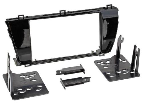 Supports Autoradio de Roger Kit Facade autoradio 2DIN compatible avec Toyota Corolla ap14 Noir