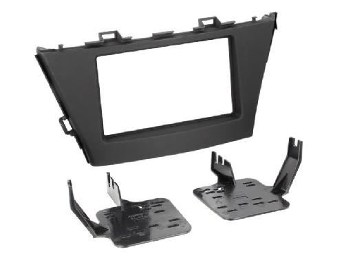 Supports Autoradio de Roger Kit Facade autoradio 2DIN compatible avec Toyota Prius 5 ap12 Noir