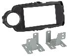 Supports Autoradio de Roger Kit Facade autoradio 2DIN compatible avec Toyota Yaris ap14 Noir
