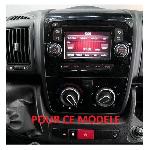 Facade autoradio Fiat Kit Facade Autoradio compatible avec Fiat Ducato 14-21 - 2Din noir brillant