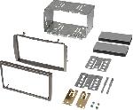 Facade autoradio Alfa Romeo Kit Facade Autoradio FA185C compatible avec Alfa Romeo 147 GT 00-10 - argent Clair 2Din