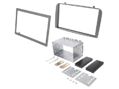 Facade autoradio Alfa Romeo Kit Facade Autoradio FA185G compatible avec Alfa Romeo 147 GT 00-10 - argent Clair