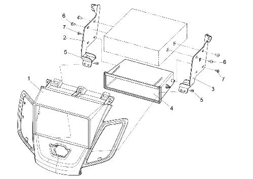 Facade autoradio Ford Kit Facade autoradio FA277Z compatible avec Ford Fiesta 08-17 Sans Ecran origine - 1Din + Vp