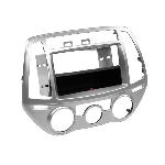 Kit Facade Autoradio FA3421 compatible avec Hyundai i20 - Chargeur Induction QI - Argent